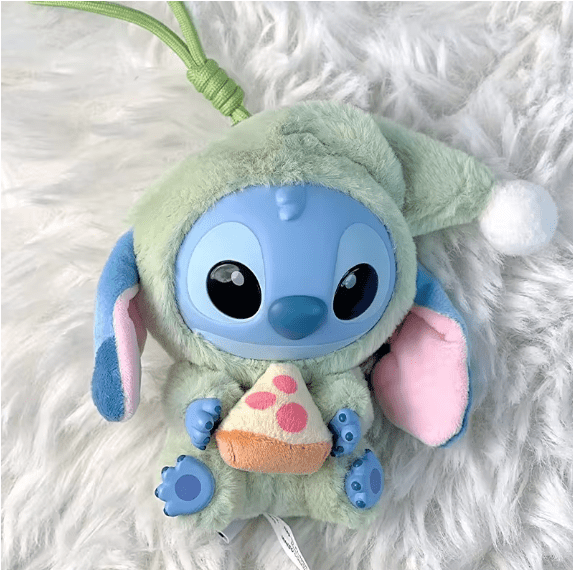 Disney – Bunny Stitch Fuzzy Plush Keychain